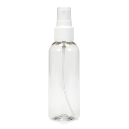 Petfles glashelder 100 ml- Set 10 stuks – met NO-metal sprayer