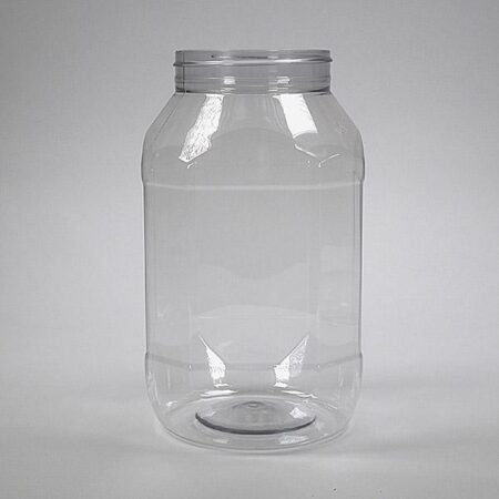 Petpot octagonal glas helder 3250 ml (PRIJS OP AANVRAAG!)