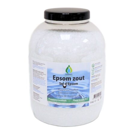 SoLMAG Epsom zout 5 kg – Magnesiumsulfaat – Bitterzout – FCC Food Grade